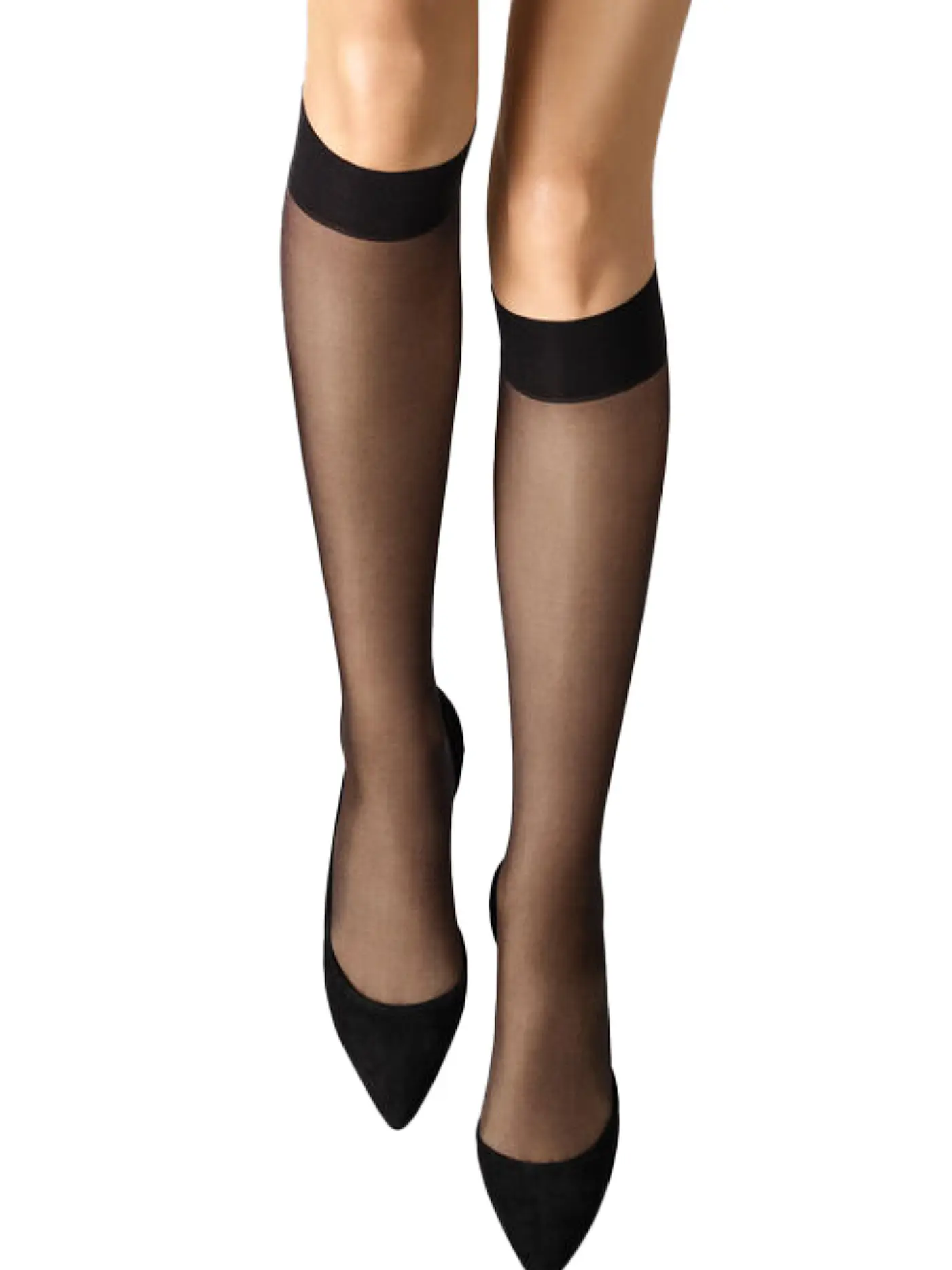 WOLFORD | Kniestrümpfe Satin Touch 20 den Black | 